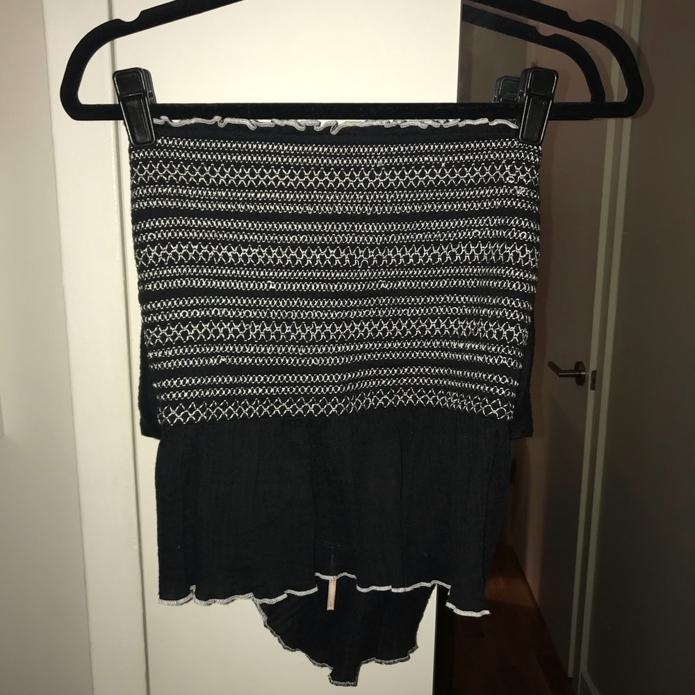 NWT Free People Tie Back Strapless Top
